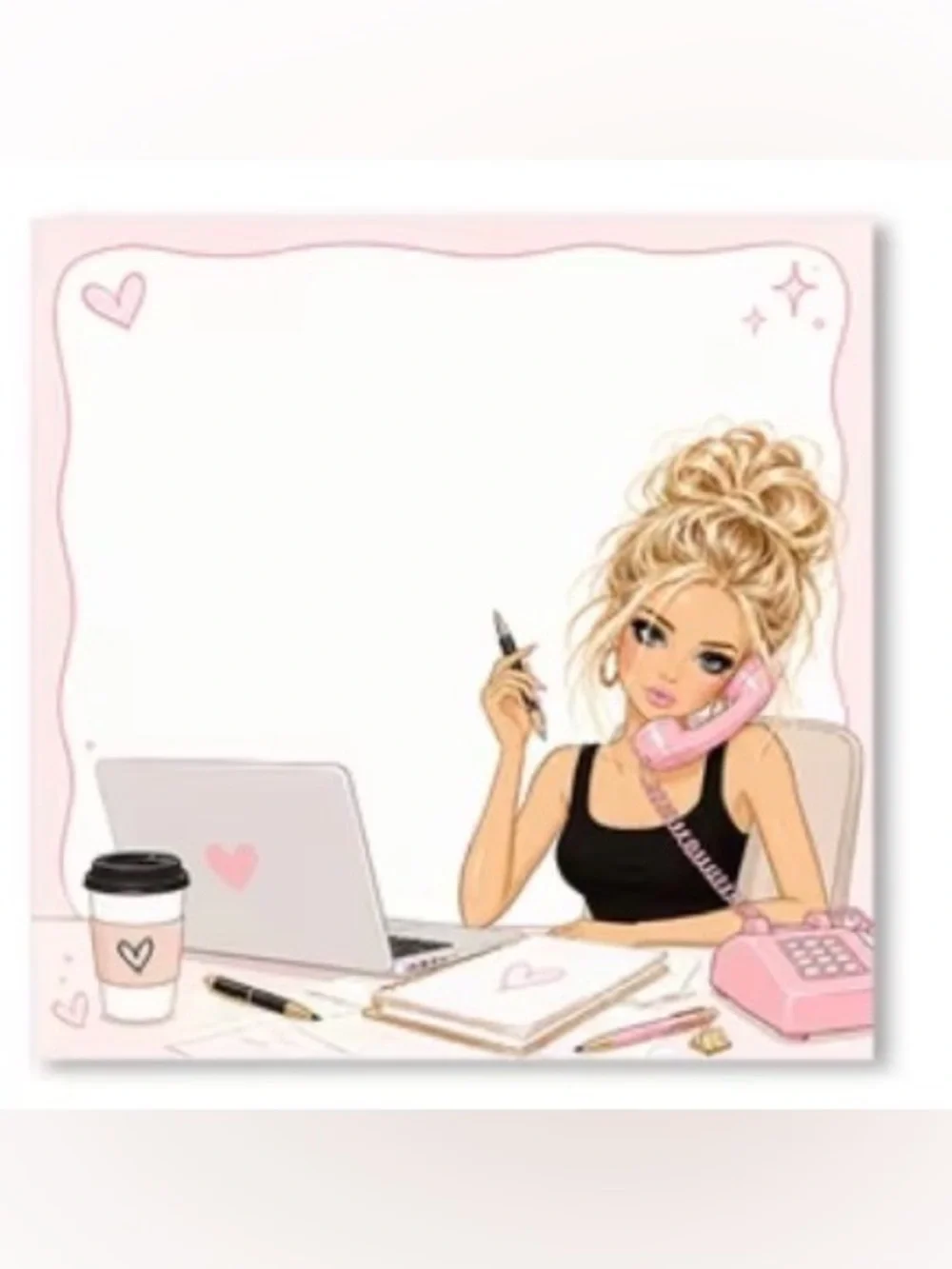 Girl Boss Sticky Notes - 50 Sheets